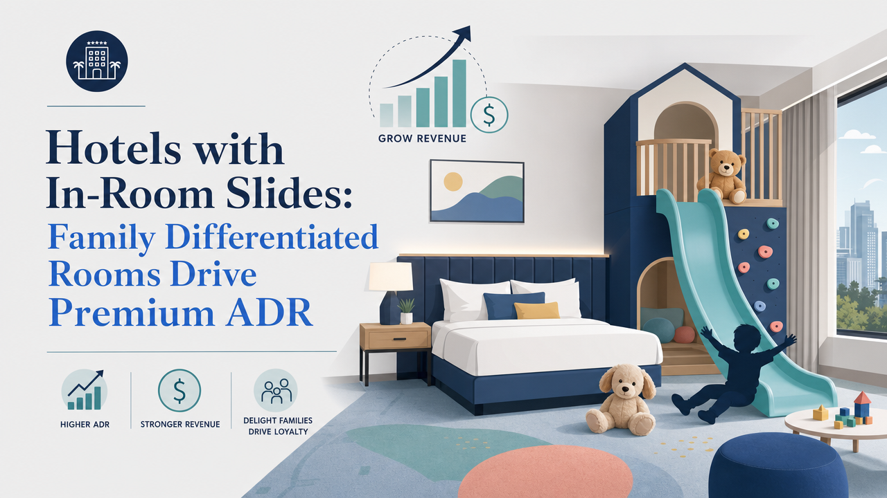 Hotels with In-Room Slides: Family Differentiated Rooms Drive Premium ADR